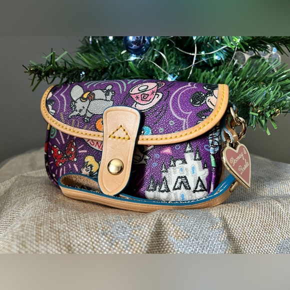 Dooney & Bourke Handbags - Rare DISNEY DOONEY & BOURKE SKETCH FLAP WALLET, “Purple”, Tinker Bell